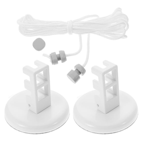 Pawsdot Portable Outdoor Clothesline White ABS Heavy Duty No-Drill Installation