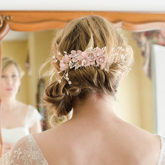 Pawsdot Wedding Hair Accessories Bridesmaids Rhinestone Hair Decoration Women 1Pack