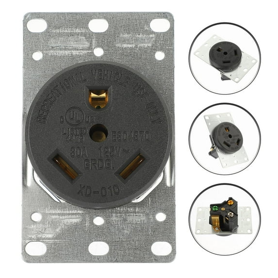 Pawsdot 30 Amp Rv Receptacle Multi Copper Flush Mounting for Meeting Rooms