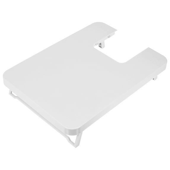 Pawsdot Sewing Machine Expansion Board White Plastic Portable Table with Sleeve and Leg Slot