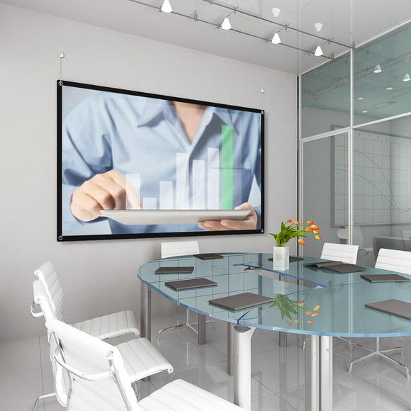 Pawsdot Sheet for Projector Screen Portable Anti Crease 1Pcs White Polyester Reproduction