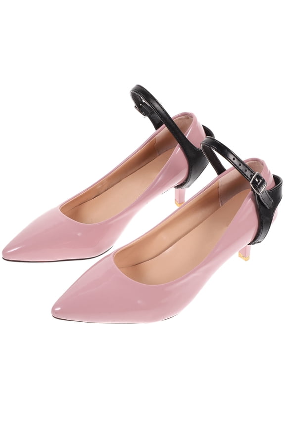 Elastic Black High Heel Shoelace Imitation Stable Shoelace for Shoes