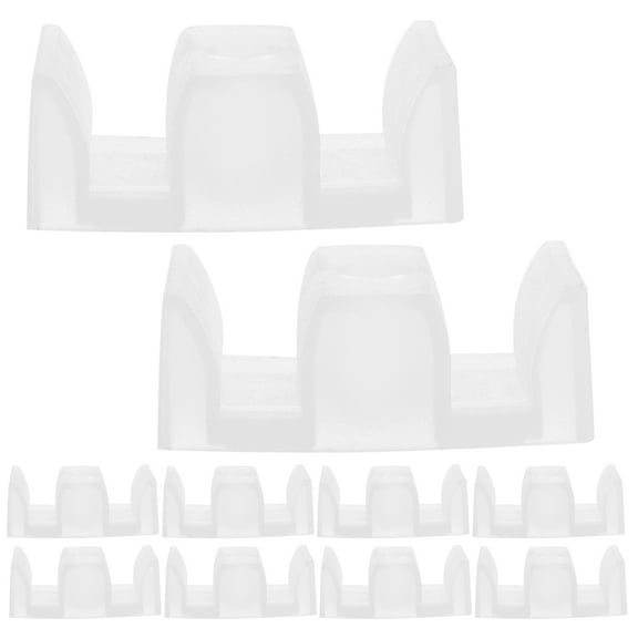 Pawsdot Transparent Plastic Shower Door Bumpers Anti-Collision for Doors 10Pcs
