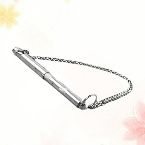 Pawsdot Bark Stopper Dog Training Tool Silver Cylindrical for Outdoor Dog Control 1Set