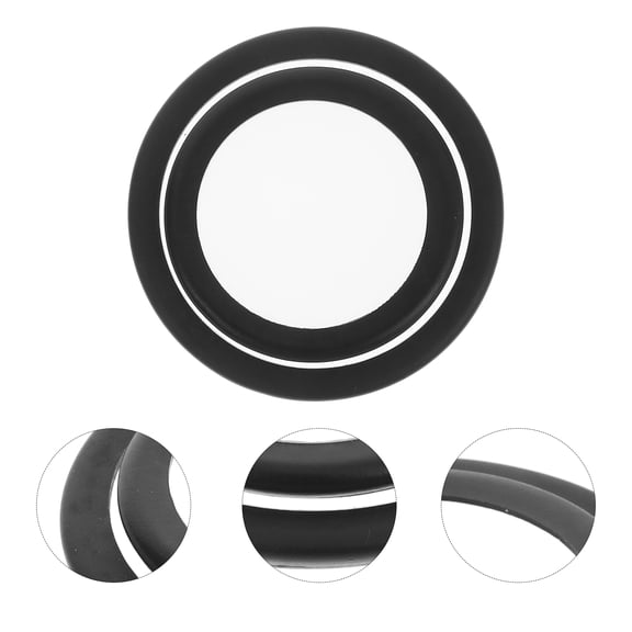 Pawsdot Universal Stethoscope Membrane, Black PVC, Easy to Replace, 2Pcs