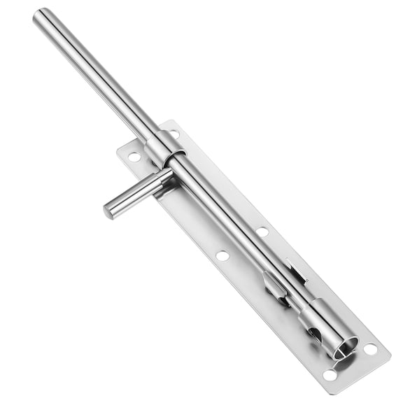 Pawsdot Stainless Steel Fence Gate Drop Rod Latch for Home Barn Doors Plated Silver