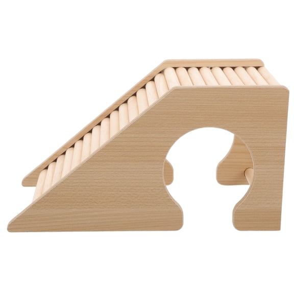Pawsdot Small Animals Climbing Toy Wood Beige Ladder Shape Exercise 1Pack