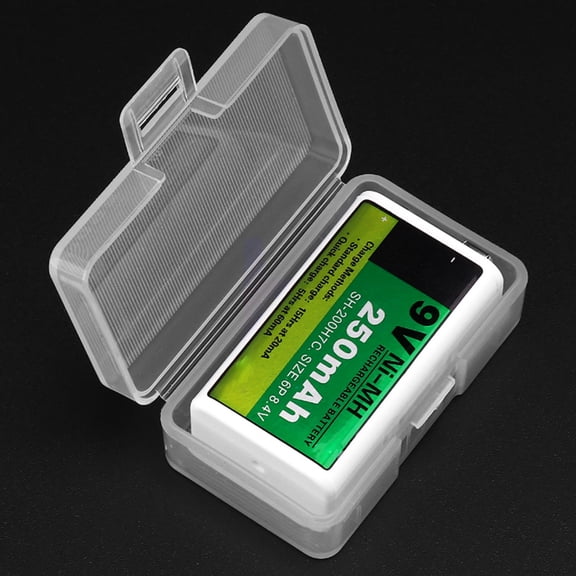 Pawsdot Clear Battery Organizer Box Lightweight and Compact for Travel
