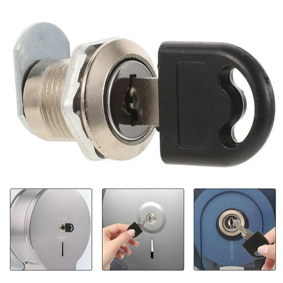 Pawsdot Commercial Toilet Paper Dispenser Key, Secure and Reliable, Sleek Black Stainless Steel