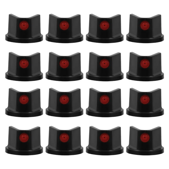 Pawsdot 20Pcs Spray Paint Nozzles for Cans Black Plastic Nozzle Tips for Precise Coverage