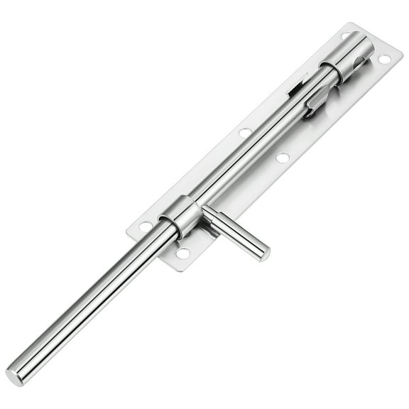 Pawsdot Plated Silver Stainless Steel Barrel Bolt Lock for Home Gate Door Hardware and Sliding Doors