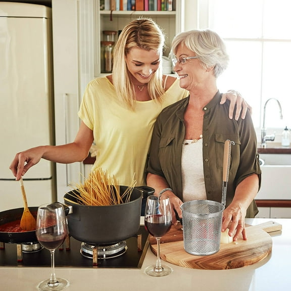 Pawsdot Stainless Steel Wire Mesh Spider Strainer for Kitchen Noodles and Oil