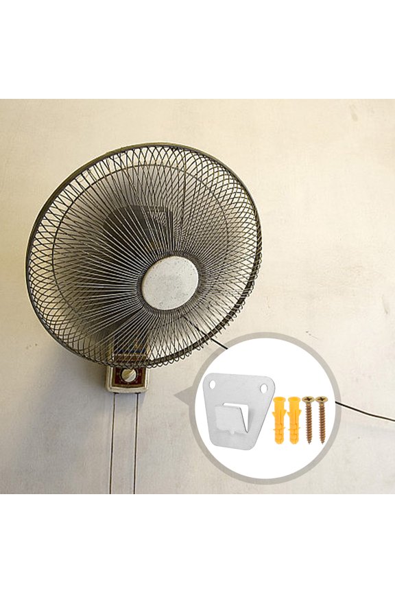 Electric Fan Wall Bracket Cast Steel Silver 1 Set