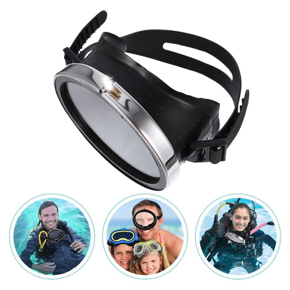 Pawsdot Black Anti-Fog Silicone Diving Goggle Wide-Field Design for Outdoor Use
