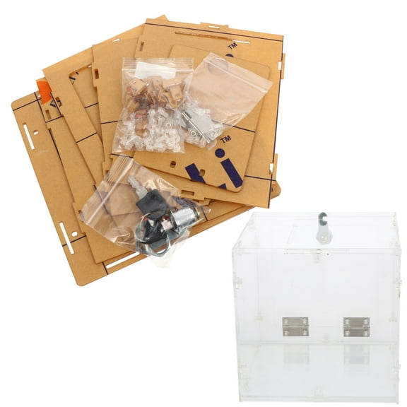 Pawsdot Sturdy Acrylic Ballot Box, Clear Suggestion Storage for All Occasions