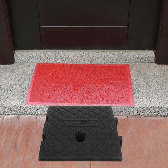 Pawsdot Vehicle Use Black Ramp Heavy Duty Plastic Driveway Curb Ramp with High Friction Surface