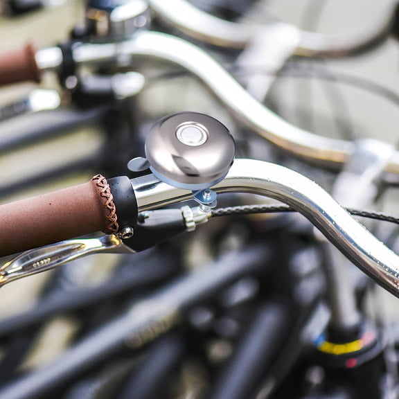 Pawsdot Bike Bell for Outdoor Riding Retro Style Silver Iron 1Pcs