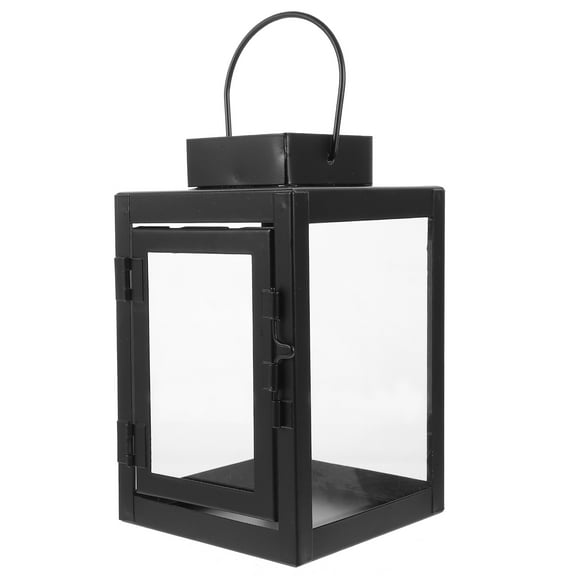 Pawsdot Black Metal Candle Lantern for Home Decor with Excellent Texture