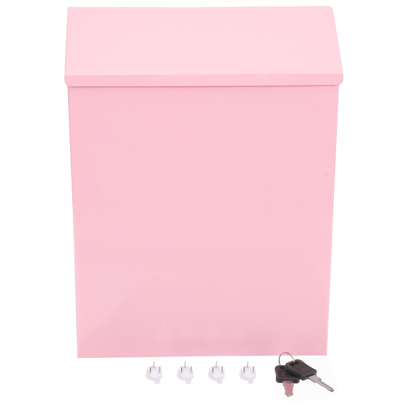Pawsdot Wall Mounted Mailboxes for Outside Iron Pink 1Pack