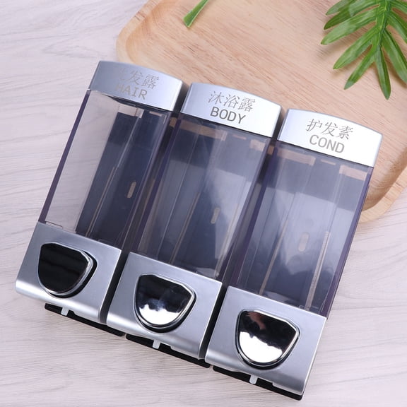 Pawsdot Wall Mounted Soap Dispenser Soap Gel Dispenser Transparent Plastic 1Pcs