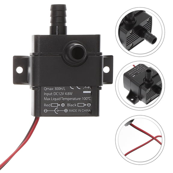 Pawsdot Brushless Water Pump, Black, Compact, Low Noise, for Aquarium and Fountain