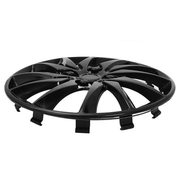 Pawsdot Black Car Hubcap, Steel Wheel Cover, Easy to Maintain 1Piece
