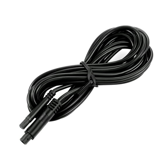 Pawsdot Black Backup Camera Cable with 4 Pin Aviation Connector for Car and Truck Dash Cam