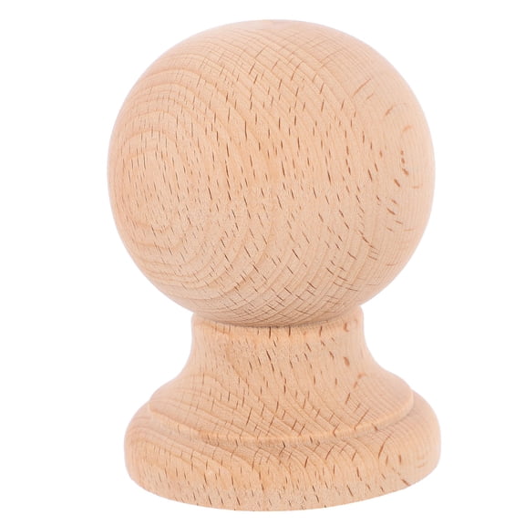 Pawsdot Khaki Wooden Finials for Home Classic Roman Bridge Design Solid Wood Construction