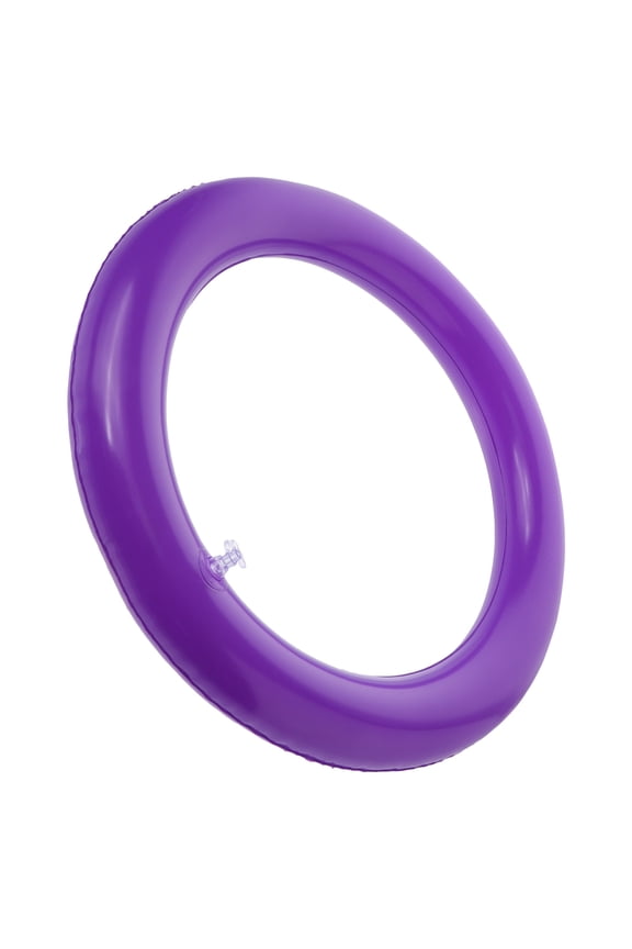 Round Inflatable Yoga Ball Stand Purple with Fixed Ring for Stable Exercise