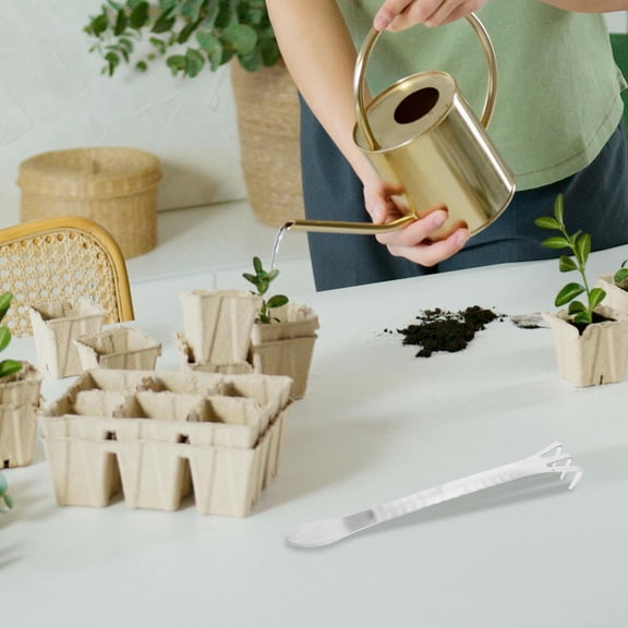 Pawsdot Bonsai Root Rake 3-Prong Stainless Steel Loosening Soil Tool for Gardening 1Set