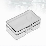 Pawsdot Battery Storage Box Clear Plastic with Lid Compact and Lightweight Organizer