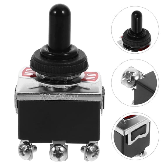 Pawsdot Waterproof 3 Position Toggle Switch Heavy Duty Material for Automotive and Industrial Use Multi Color