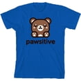 thumbnail image 1 of Pawsitive Bear Youth Natural Crew Neck Short Sleeve Tee-Medium, 1 of 4