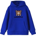 thumbnail image 1 of Pawsitive Bear Youth Royal Blue Long Sleeve Hoodie-Large, 1 of 3