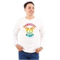 thumbnail image 1 of Pawsitive Vibes Happy Rainbow Dog Long Sleeve TShirt Men Women Brisco Brands S, 1 of 5