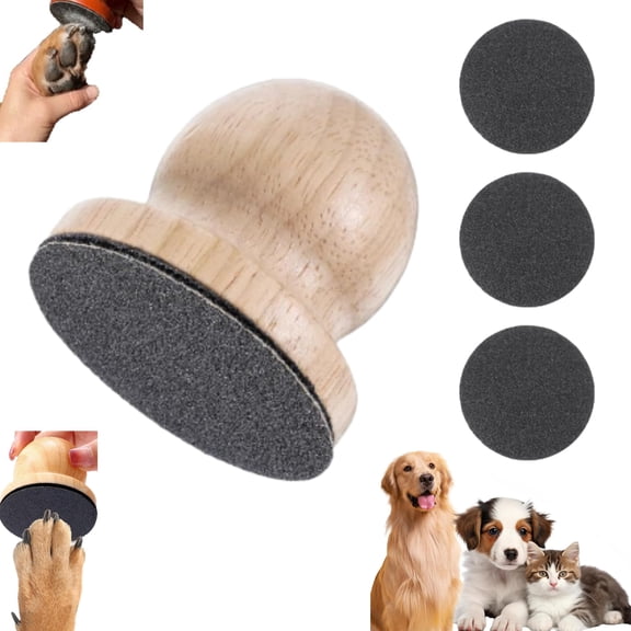Pawsmooth Nail File, Pawsmooth Silent Dog Nail File, Pawsmooth Silent Dog Nail File with 3 Sanding Pads, Pet Nail Care Tool for Gentle and Stress-Free Claw Grooming for Dogs & Cats