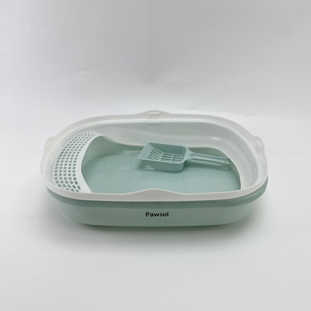 Pawsol Cat litter pans , Large Cat Litter Pan for Large Cats and Multi