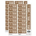 thumbnail image 1 of Pawsome Awesome Work Cat Paw Teacher Student School Sticker Set - Brown - Matte Finish - 2.00" Large, 1 of 7