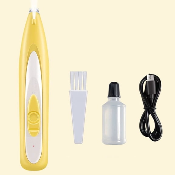 Pawsome Groomers Pet Electric Grooming Kit Usb Rechargeable With Led Light Including Comb Oil Bottle For Dog Cat Local Hair Trimming Foot Hair Grooming With Ergonomic Grip For