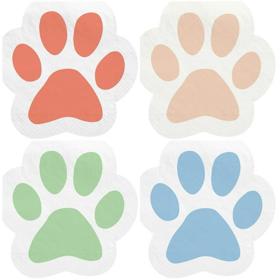 Pawsome Party Shaped Small  Napkins (16ct)