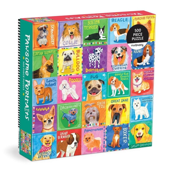 Pawsome Portraits 500 Piece Family Puzzle : 500 Piece Family Puzzle