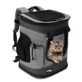 thumbnail image 1 of Pawsse Pet Carrier Backpack for Dogs and Cats up to 15 lbs, 16" H x13.2" L x12" W, Black, 1 of 7