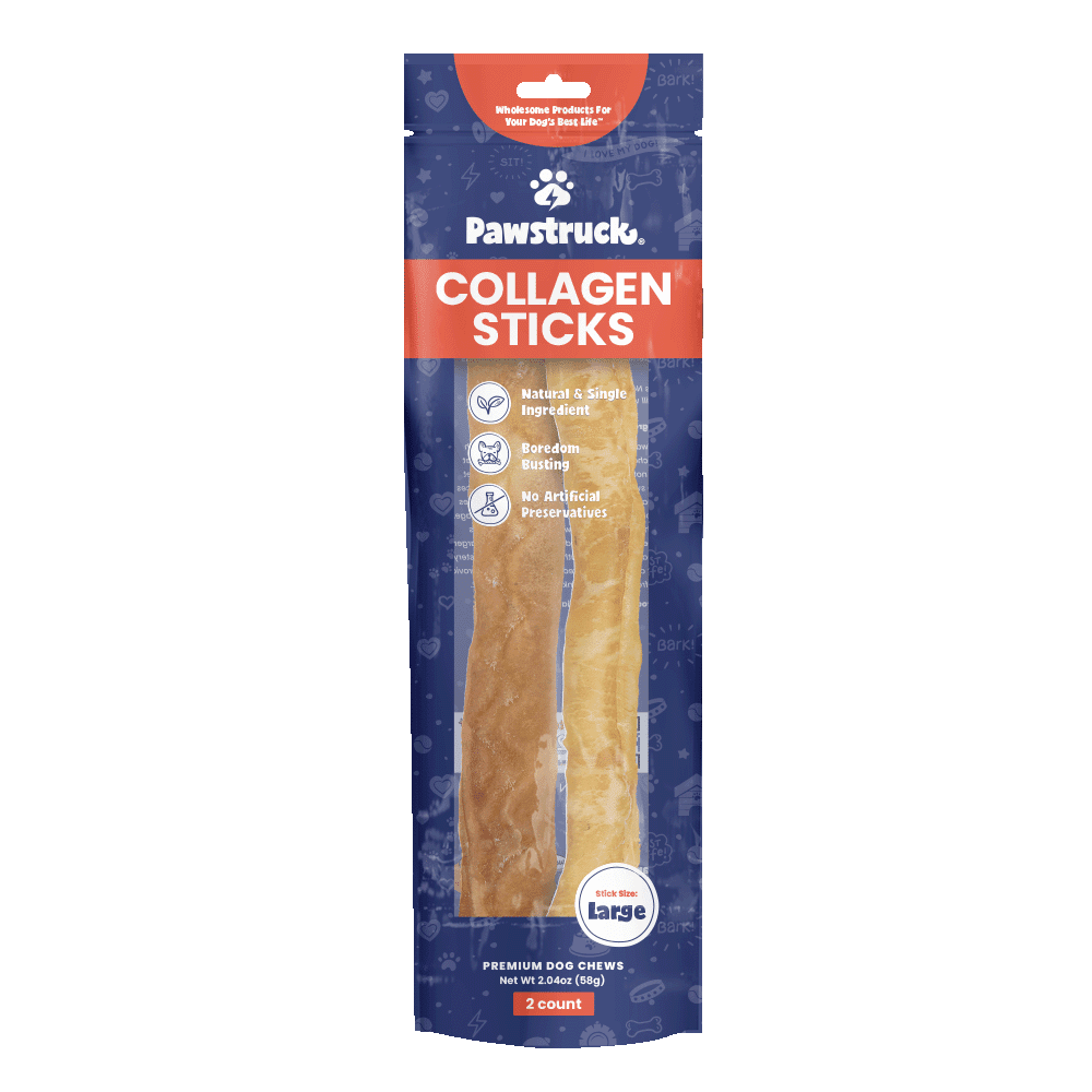 Pawstruck Beef Collagen Dog Chew Braided Large Stick 2pk - Walmart.com