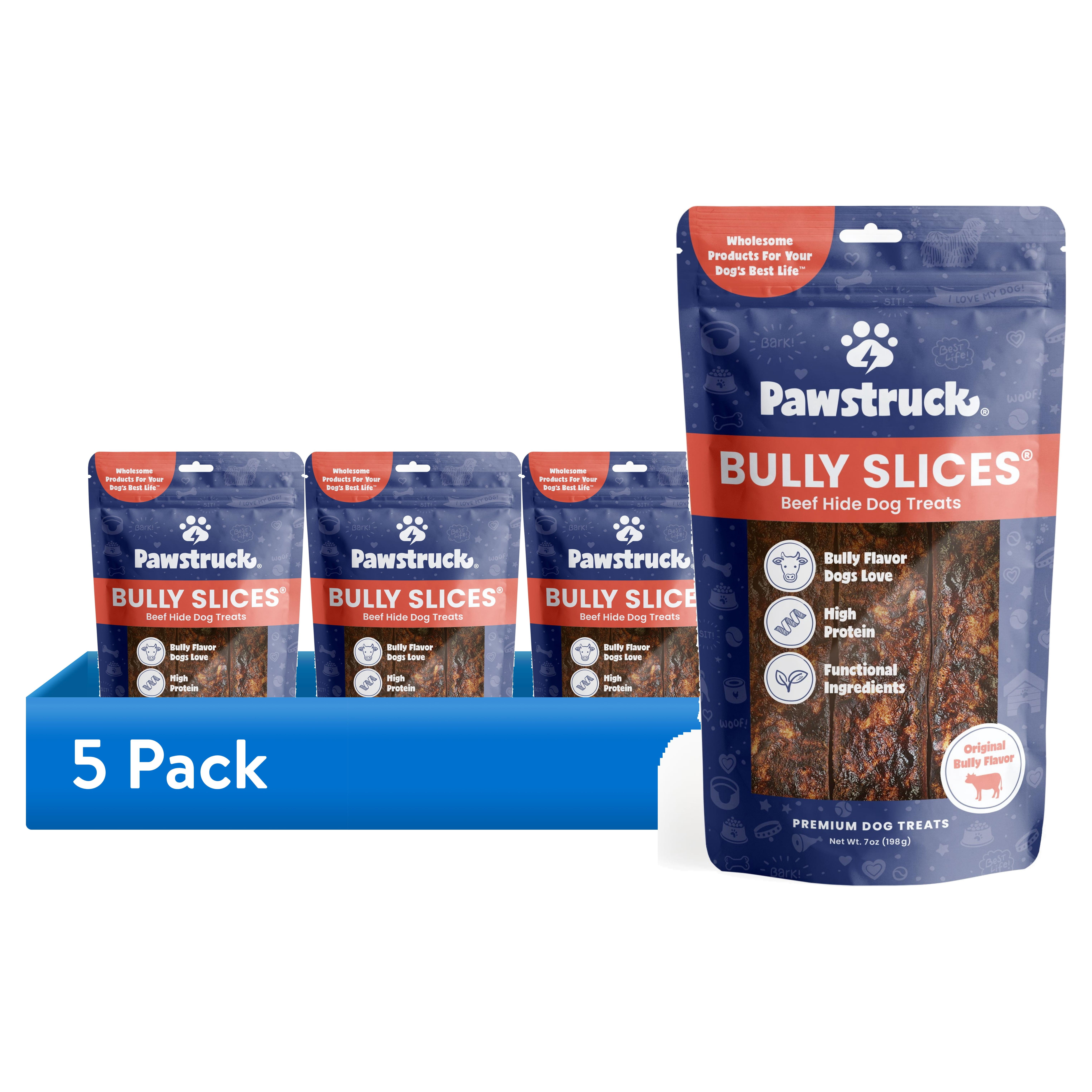 (5 pack) Pawstruck Bully Slices 7oz Bully Flavor