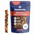 thumbnail image 1 of Pawstruck Natural 7" Braided Bully Sticks for Dogs - Healthy Rawhide Free - 10 Count, 1 of 10