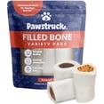 thumbnail image 1 of Pawstruck Small Filled Dog Bones Variety Pack - Peanut Butter, Cheese & Bacon, Beef - Pack of 3, 1 of 9
