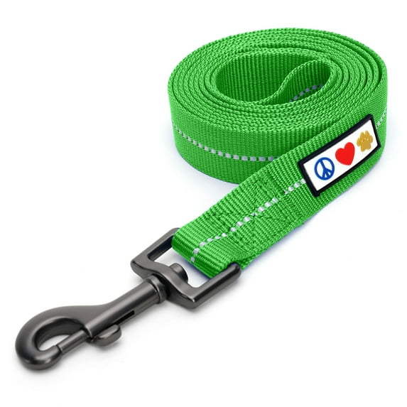 Pawtitas 6 FT Dog Leash Reflective Dog Leash Recycled Dog Leash Training Leash Puppy Leash Green Dog Leash