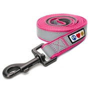 Pawtitas 6 FT Reflective Dog Leash Padded Handle - Pink Leash for Medium and Large Dogs and Puppies.