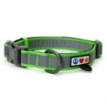 thumbnail image 1 of Pawtitas Classic Padded Reflective Dog Collar Lumberjack Large Dog Collar Green, 1 of 8