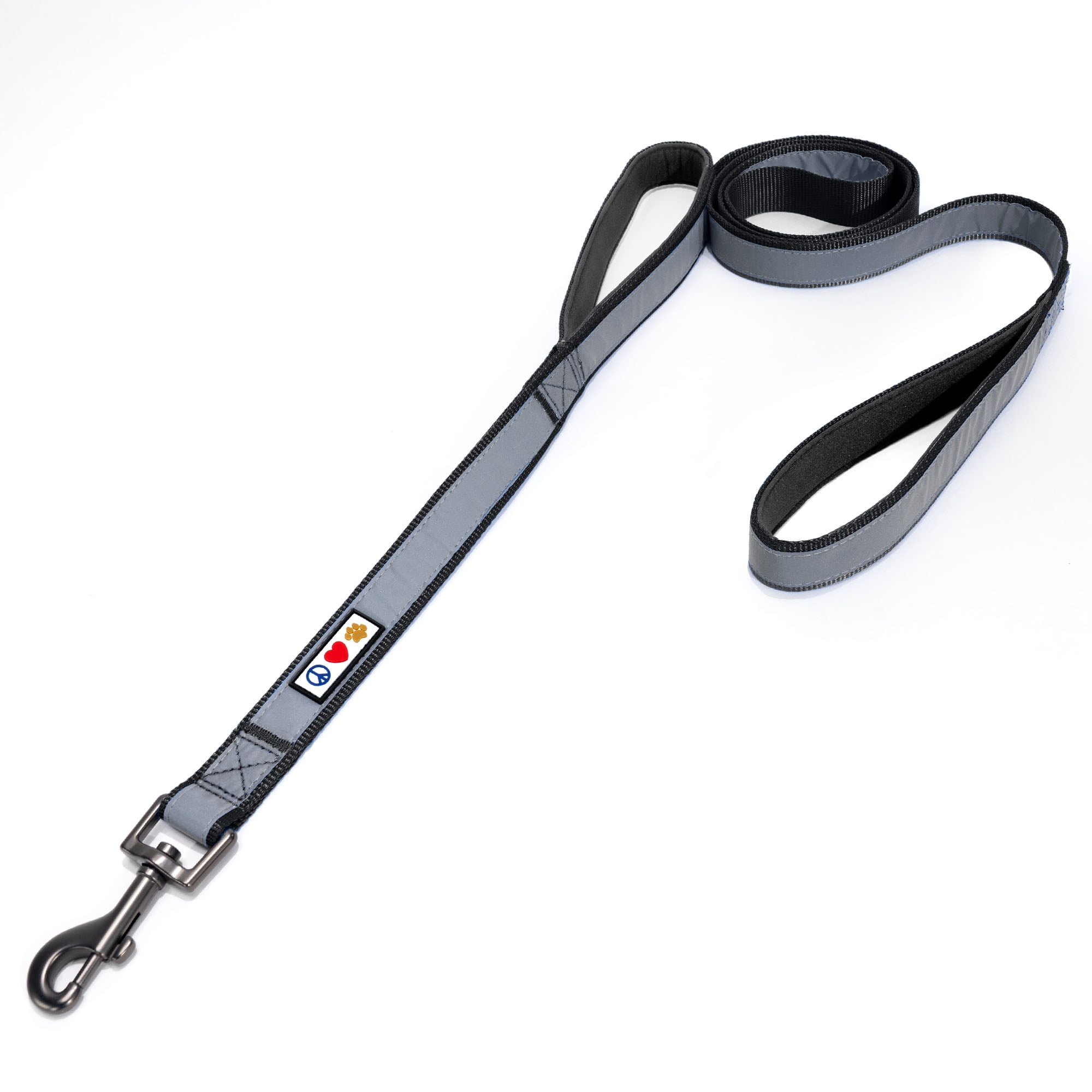 Pawtitas Double Handle Dog Leash Ideal for Medium and Large Dogs Training Dog Leash - Medium / Large - Black